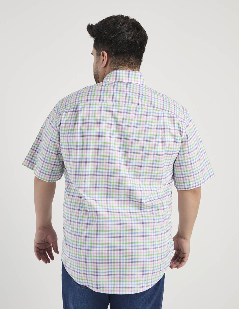 Camisa casual manga corta para hombre 6