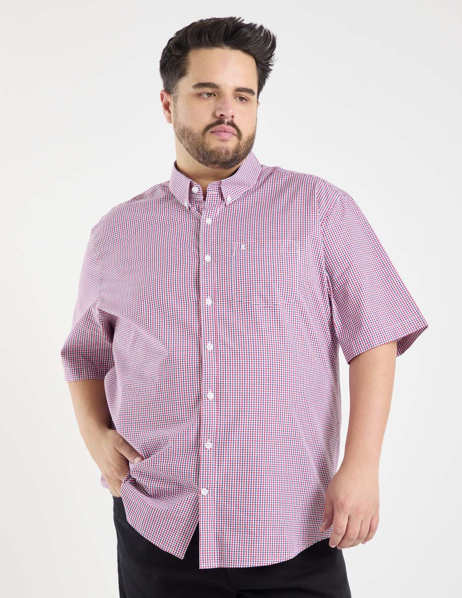 Camisa casual de algodón manga corta para hombre 5
