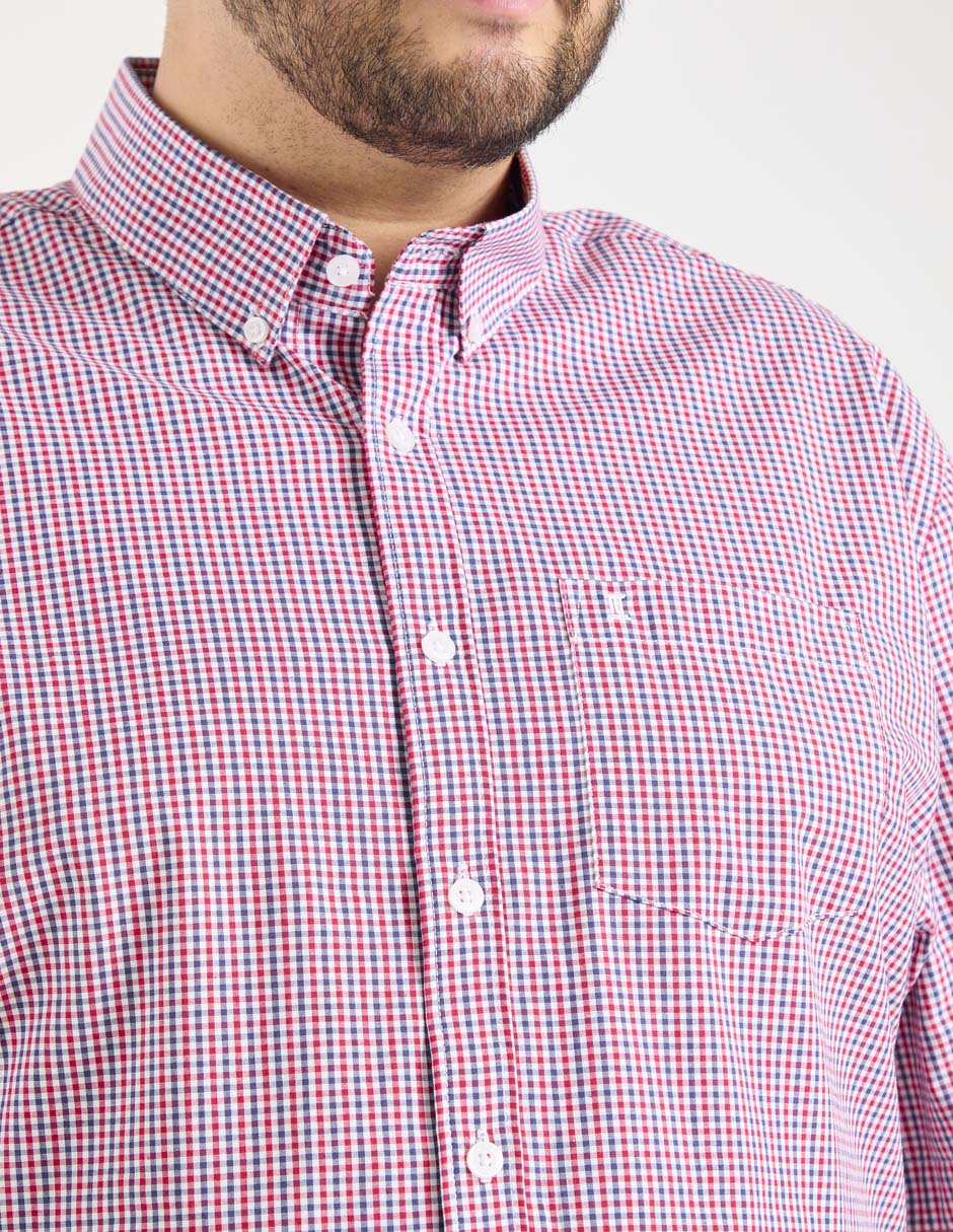 Camisa casual de algodón manga corta para hombre