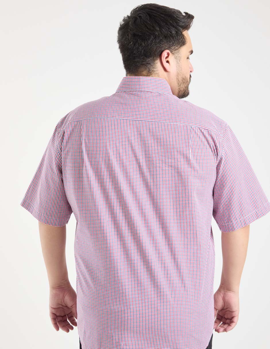 Camisa casual de algodón manga corta para hombre 6