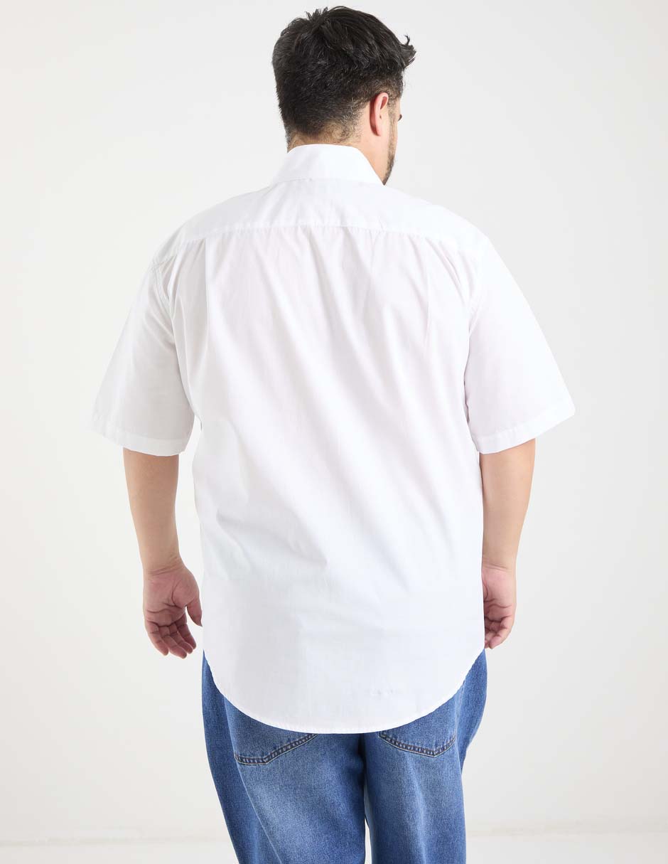 Camisa casual de algodón manga corta para hombre 6