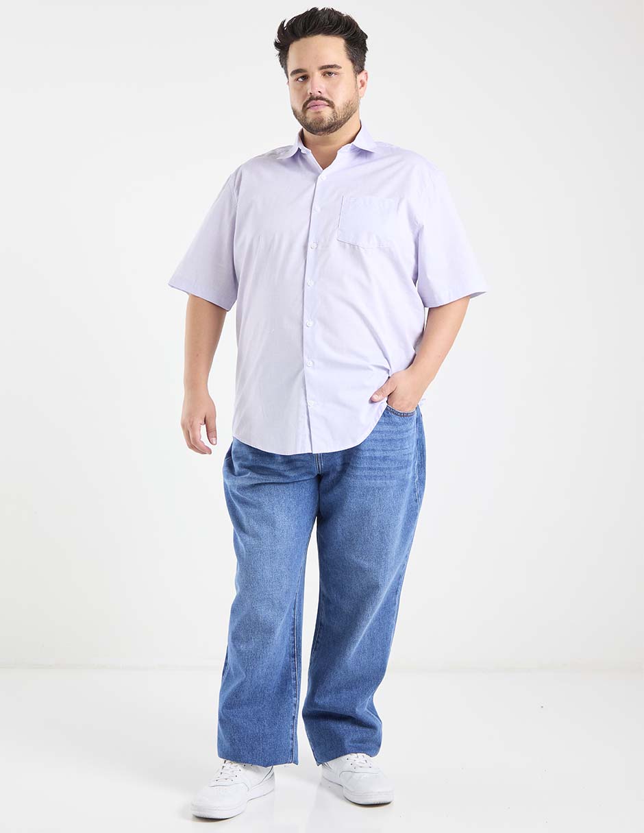 Camisa casual de algodón manga corta para hombre 4