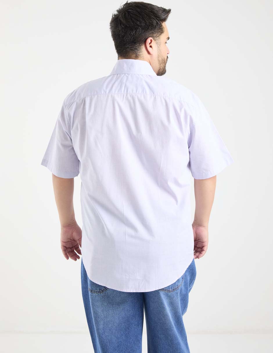Camisa casual de algodón manga corta para hombre 6