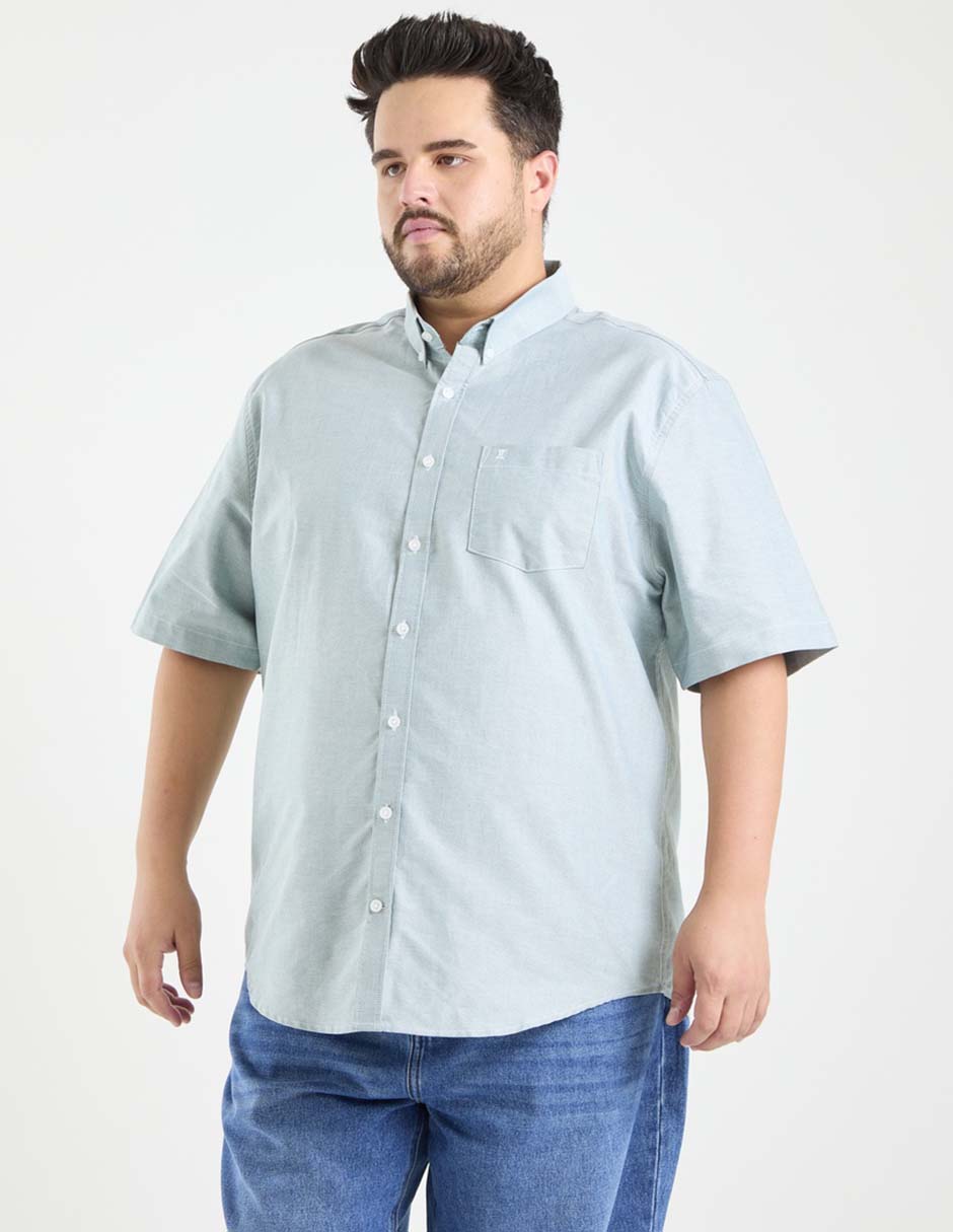 Camisa casual de algodón manga corta para hombre 5