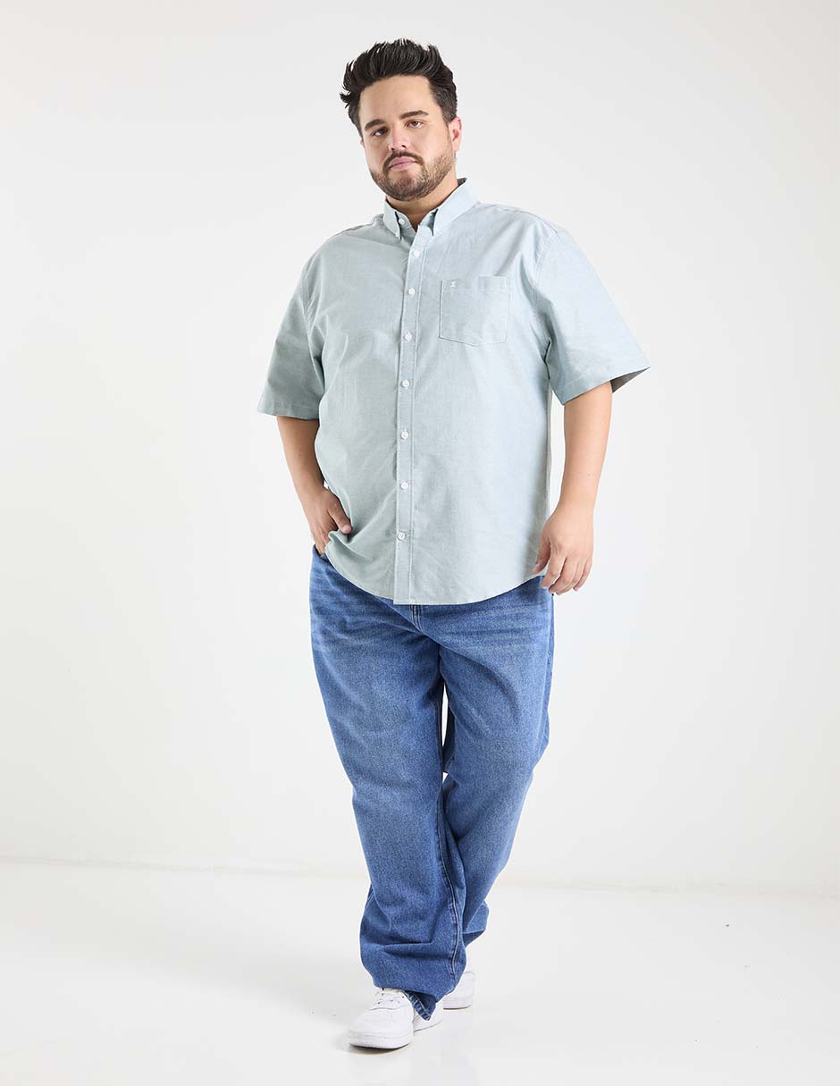 Camisa casual de algodón manga corta para hombre 4