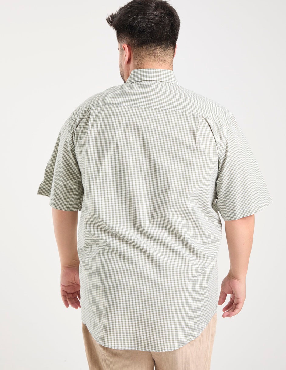 Camisa casual de algodón manga corta para hombre 5
