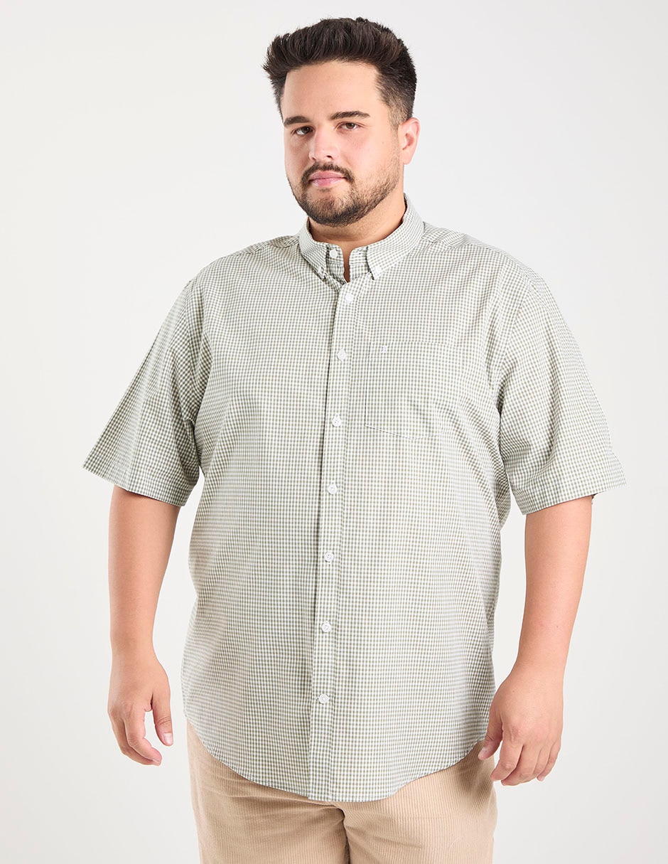 Camisa casual de algodón manga corta para hombre Camisa casual de algodón manga corta para hombre