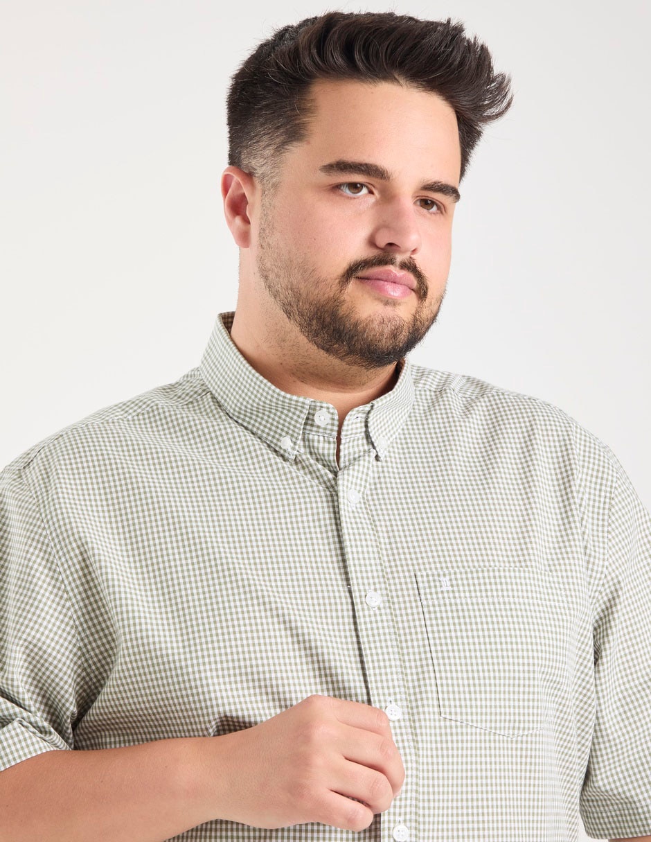 Camisa casual de algodón manga corta para hombre 2