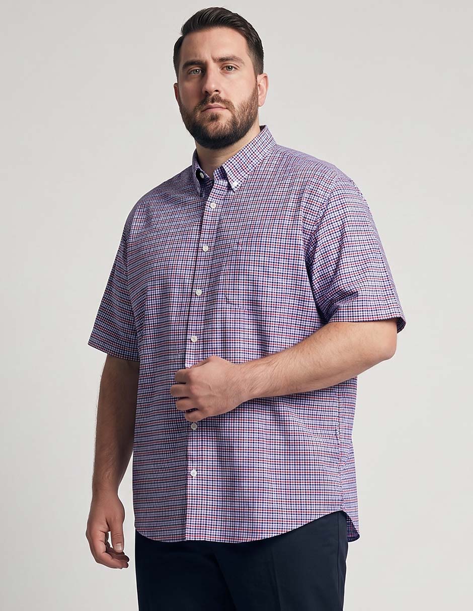 Camisa casual de algodón manga corta para hombre Camisa casual de algodón manga corta para hombre