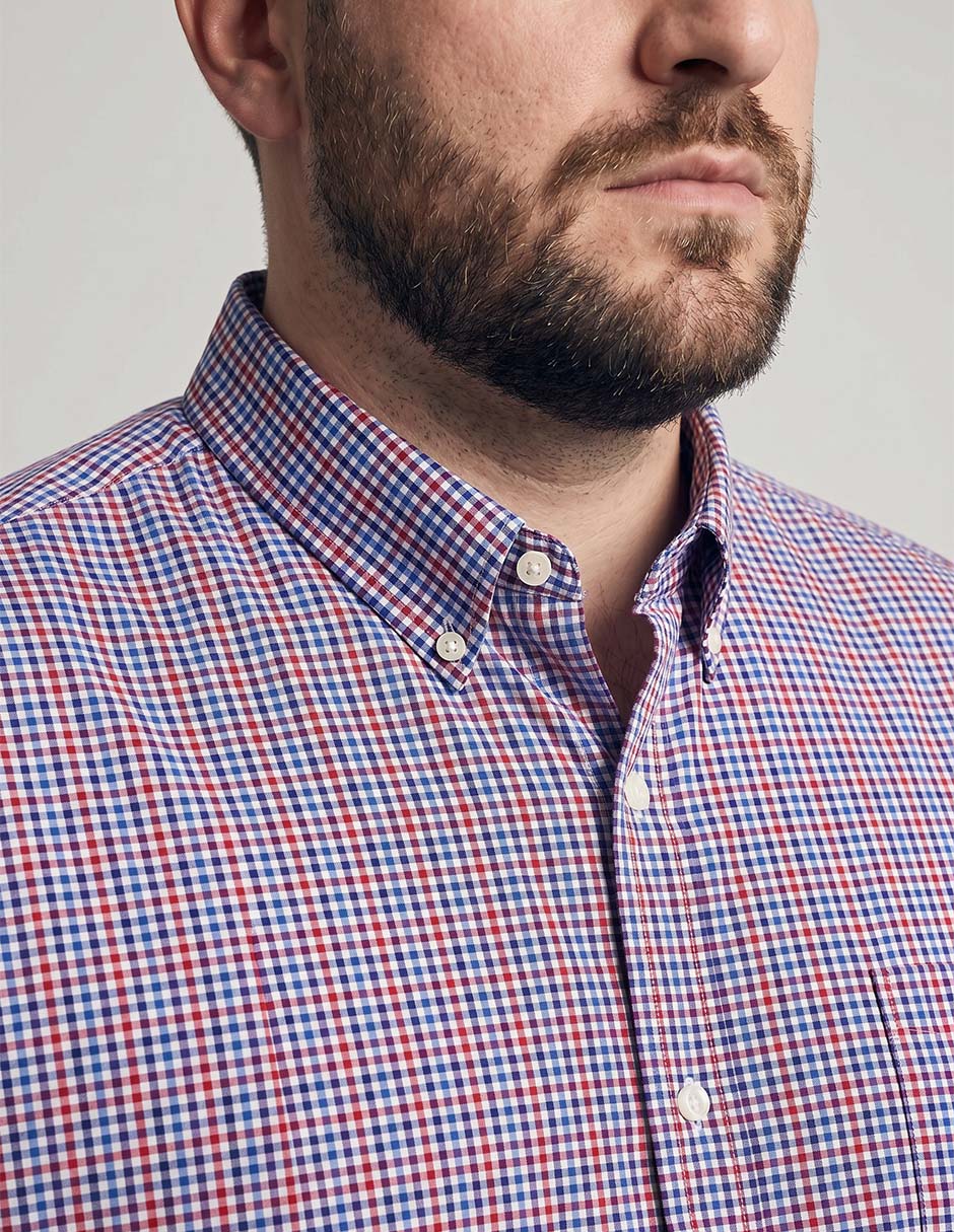 Camisa casual de algodón manga corta para hombre 3