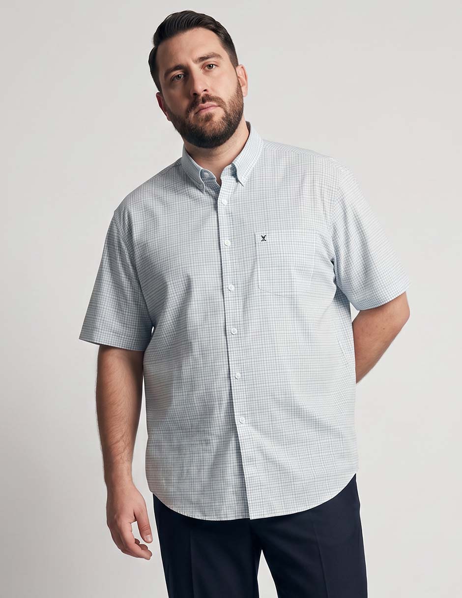 Camisa casual de algodón manga corta para hombre Camisa casual de algodón manga corta para hombre