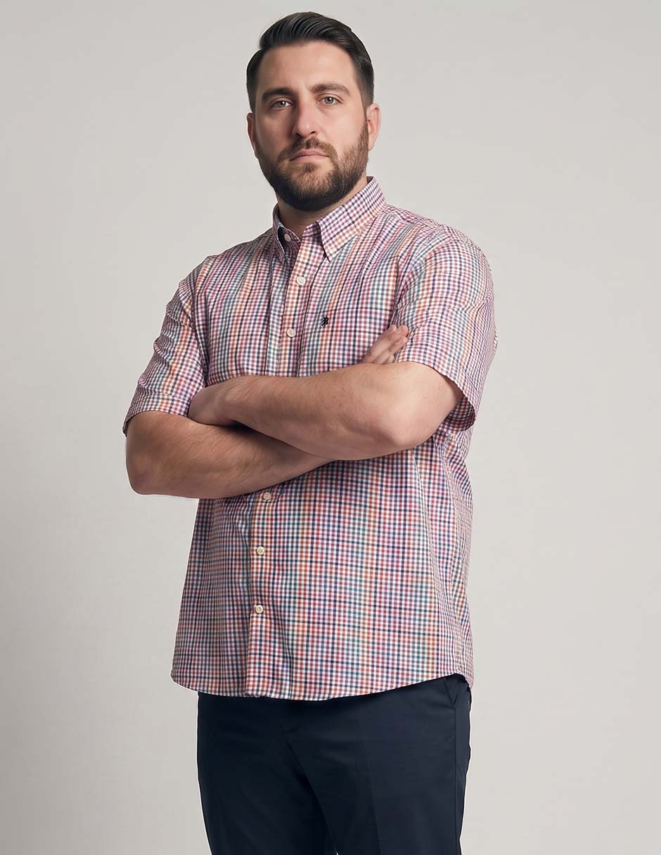 Camisa casual de algodón manga corta para hombre Camisa casual de algodón manga corta para hombre