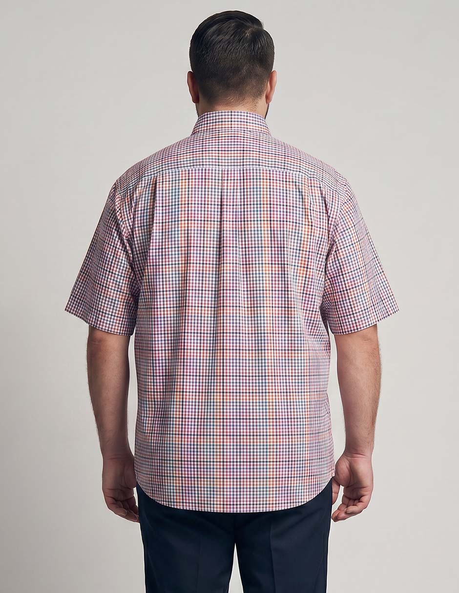 Camisa casual de algodón manga corta para hombre 2