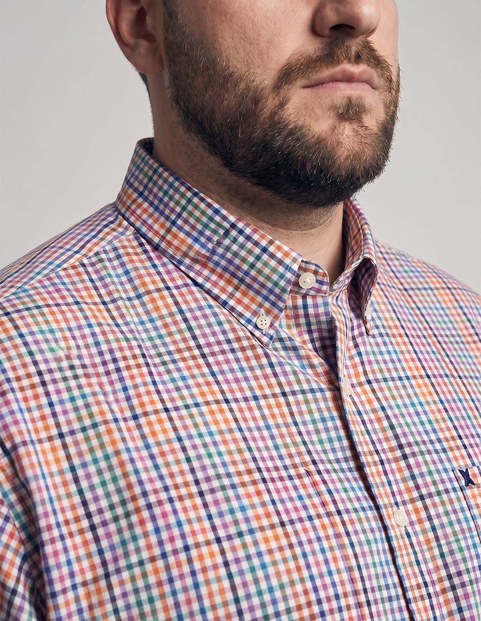 Camisa casual de algodón manga corta para hombre 3