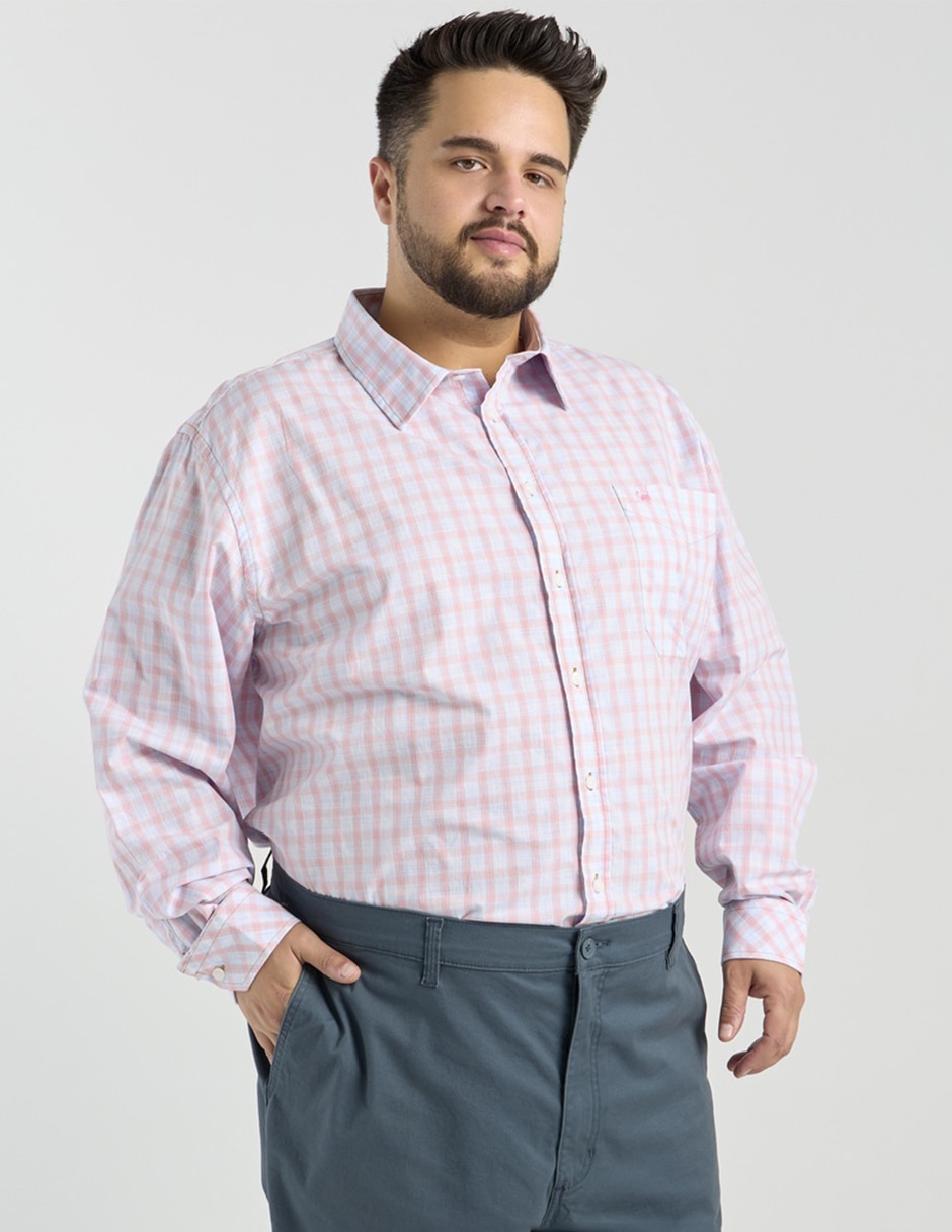 Camisa casual de algodón manga larga para hombre 5
