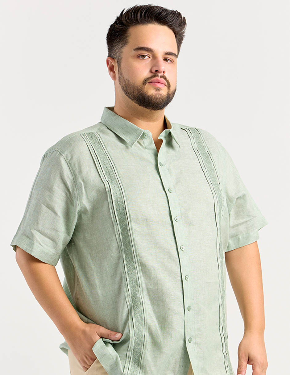 Guayabera manga regular para hombre 1