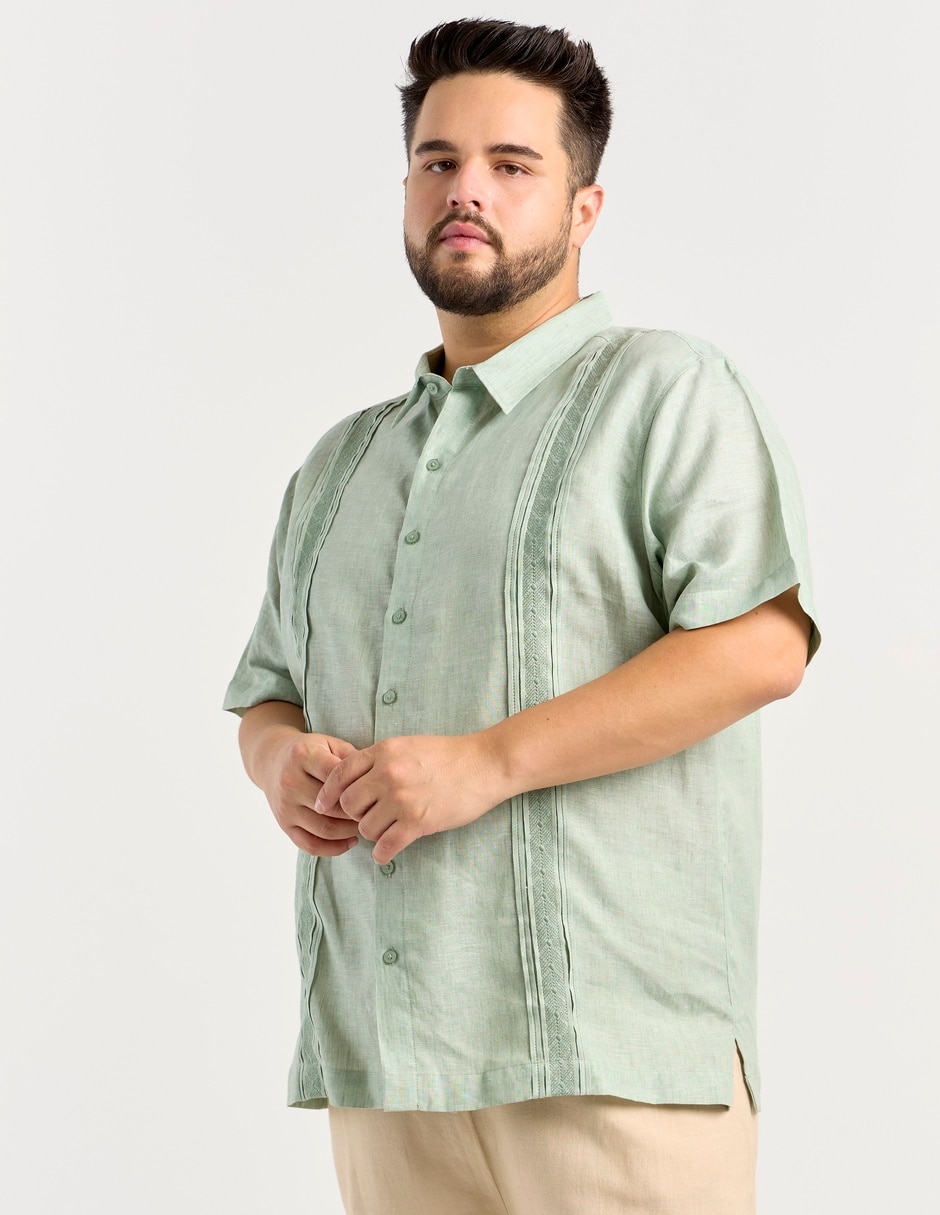 Guayabera manga regular para hombre 7