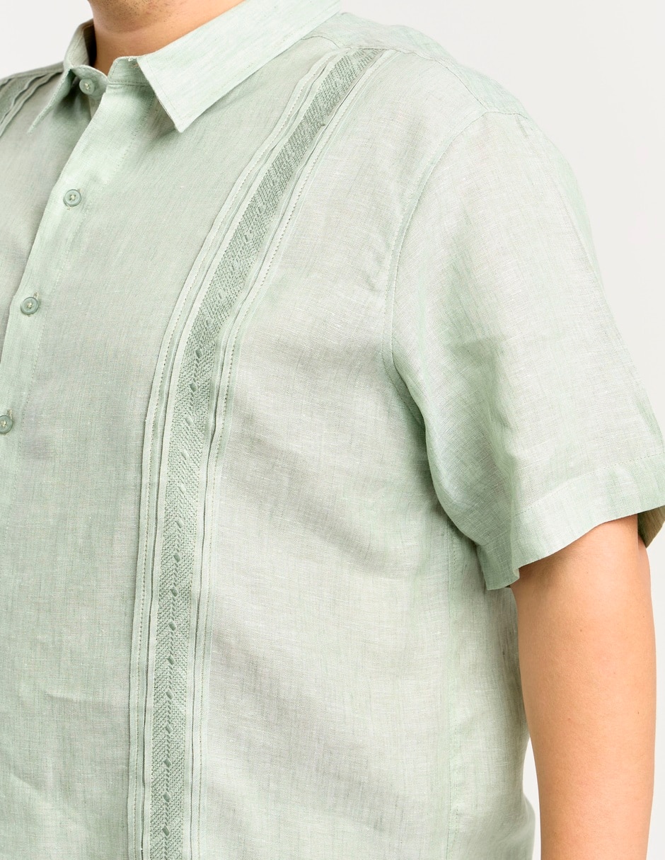 Guayabera manga regular para hombre 10