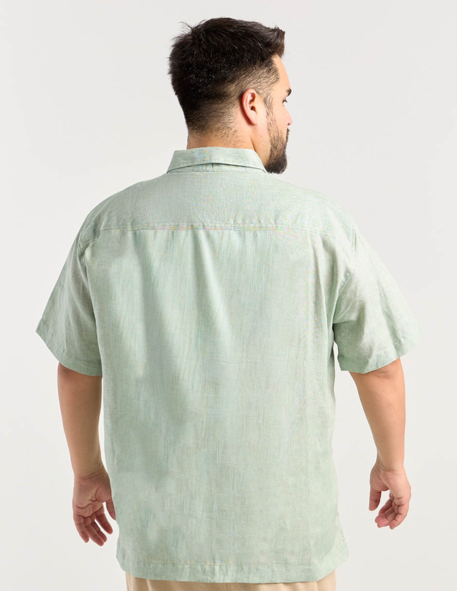 Guayabera manga regular para hombre 11