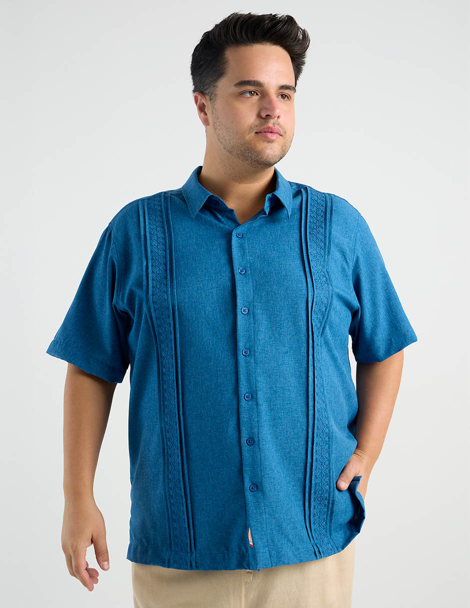 Guayabera manga corta para hombre 7