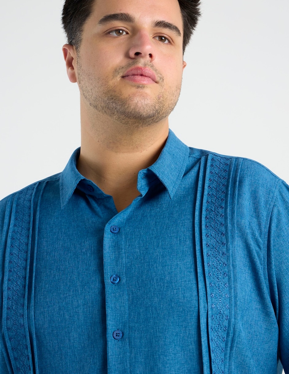 Guayabera manga corta para hombre 9