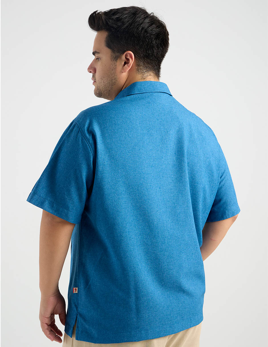 Guayabera manga corta para hombre 11