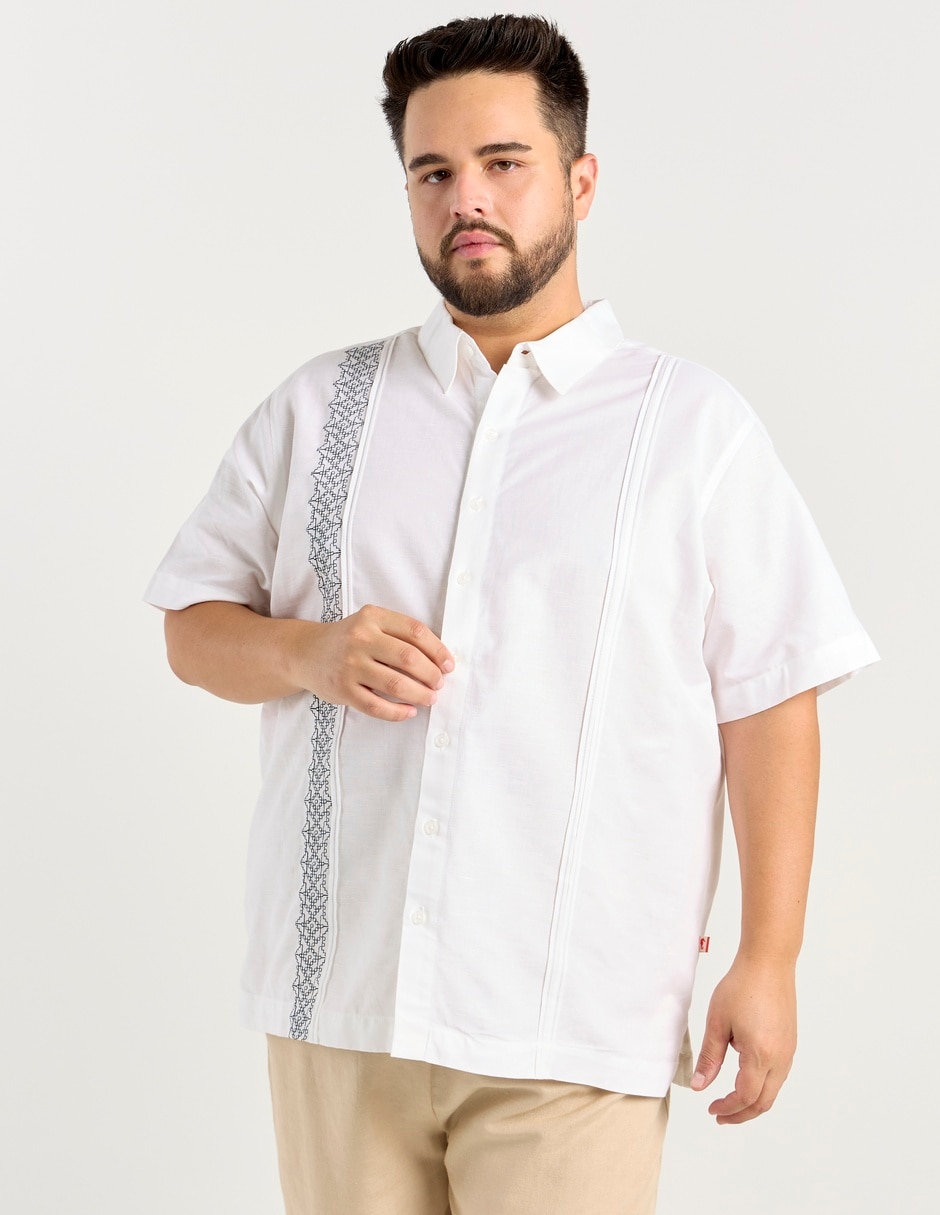 Guayabera manga corta para hombre 1