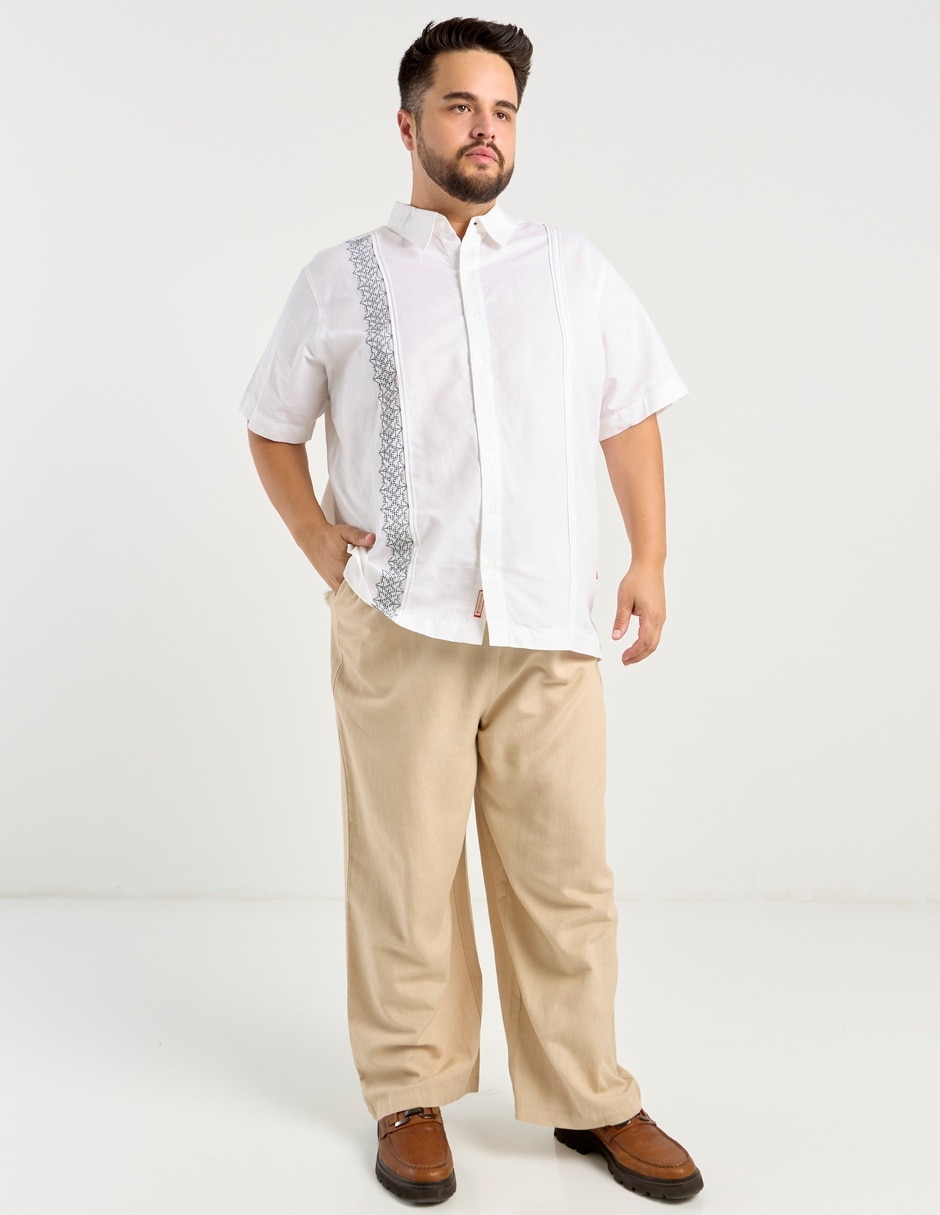 Guayabera manga corta para hombre 8