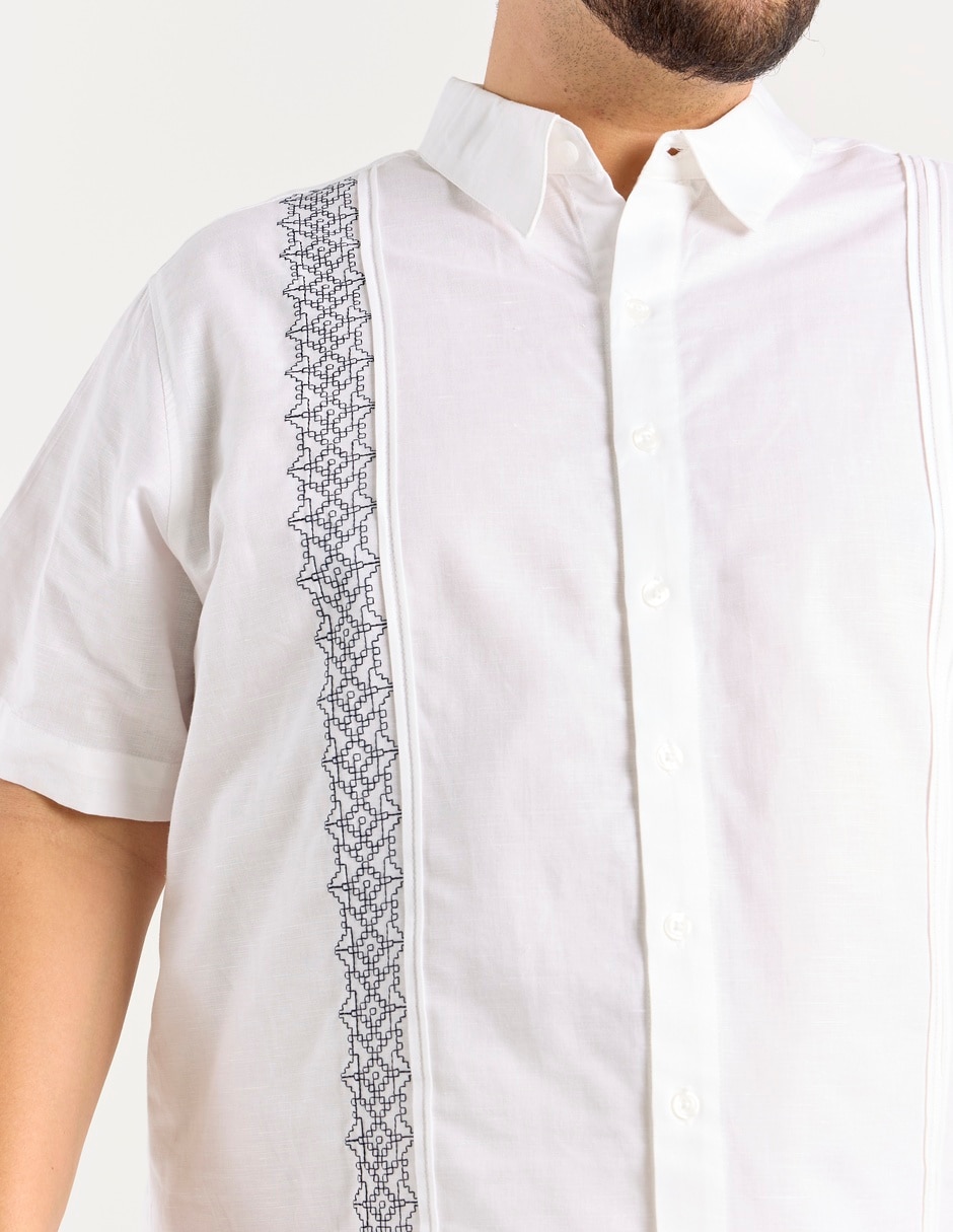 Guayabera manga corta para hombre 9