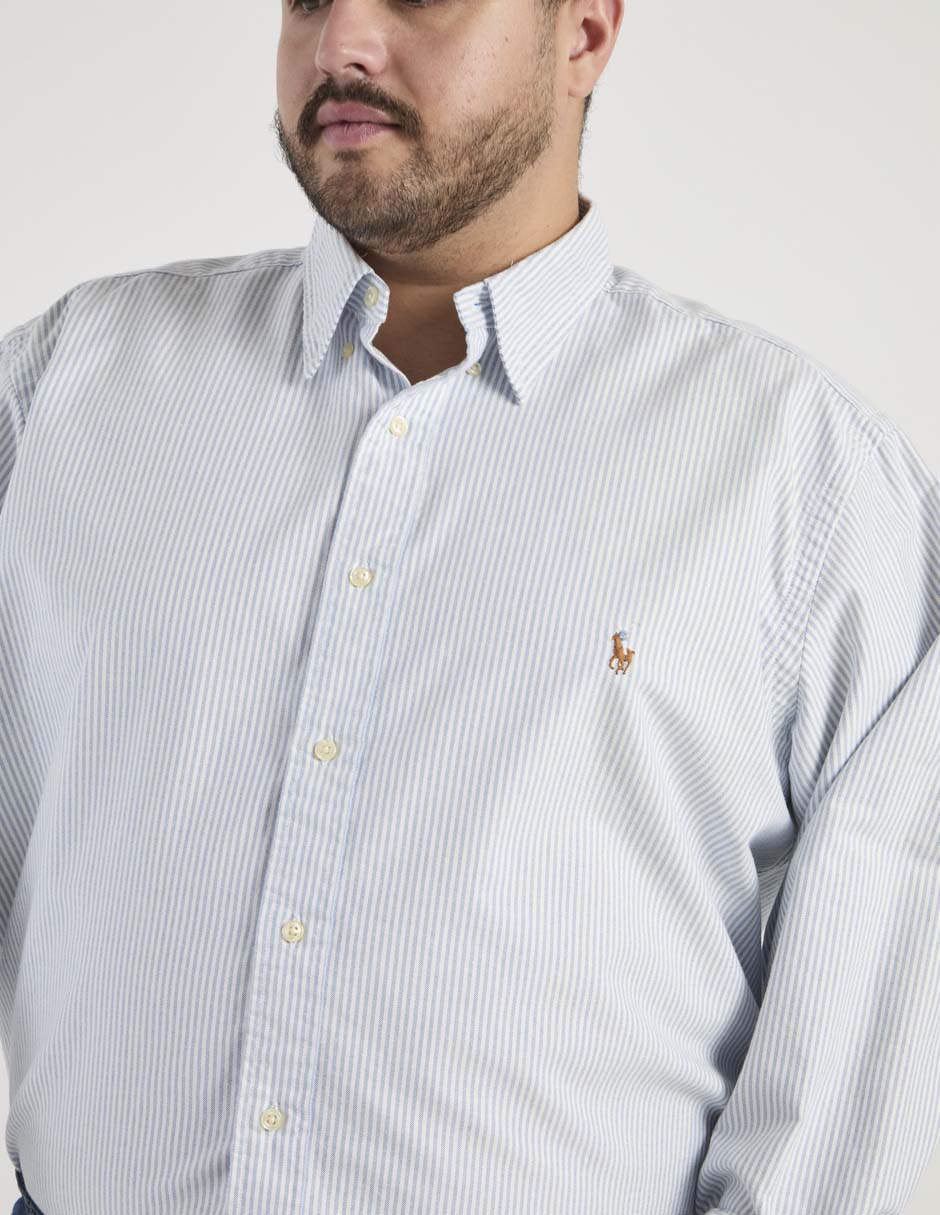 Camisa polo rl manga larga algodón