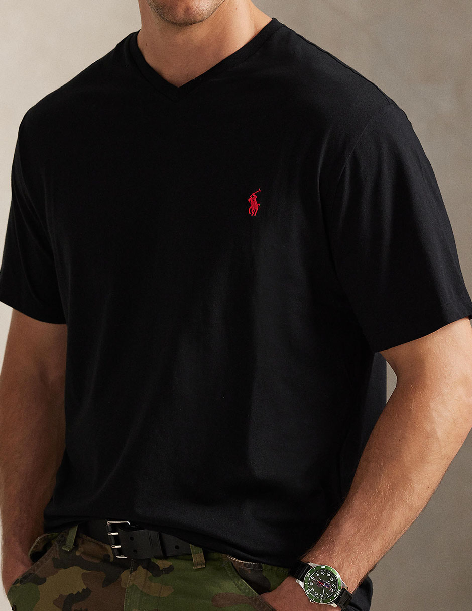 Playera cuello V para hombre 4