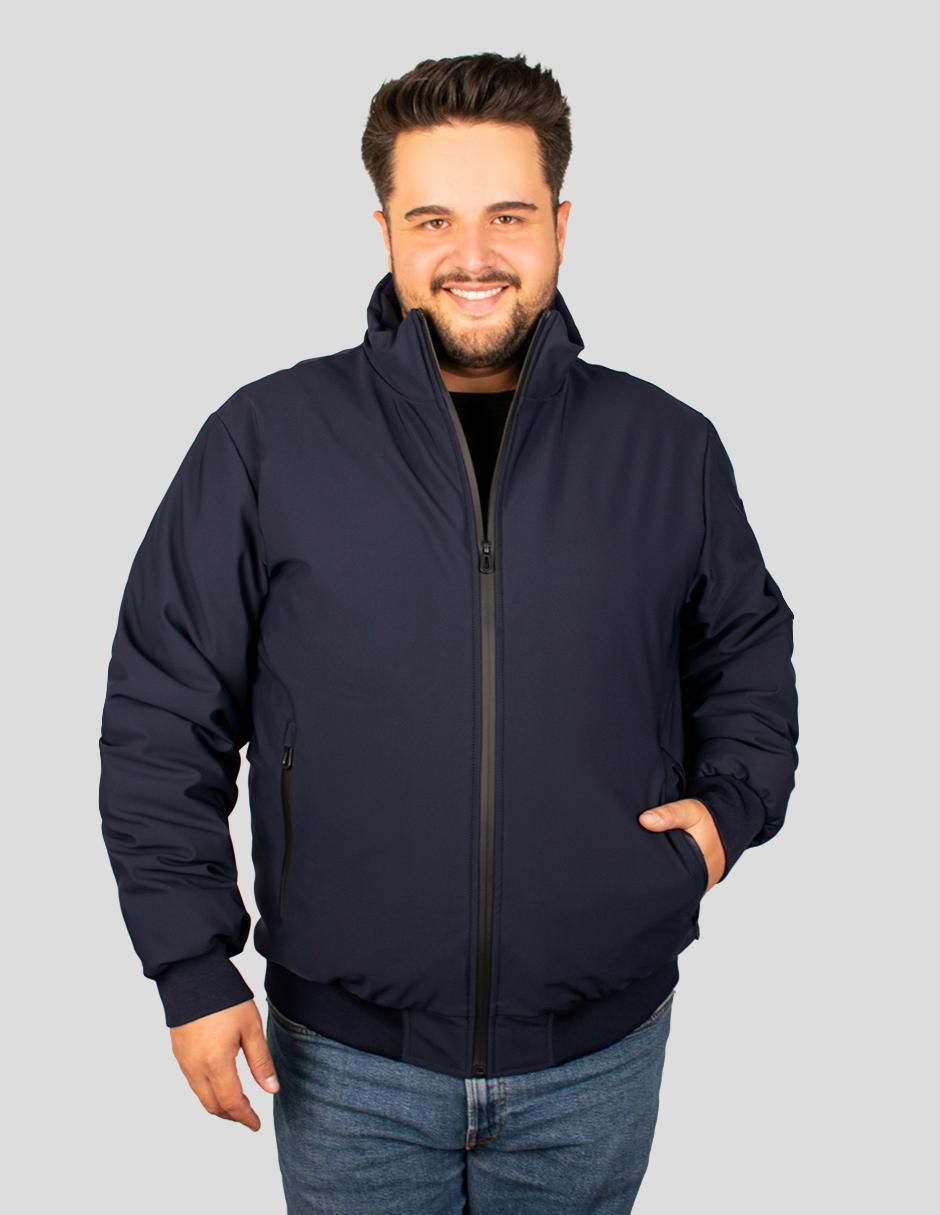 Chamarra bomber con bolsillos para hombre Chamarra bomber con bolsillos para hombre