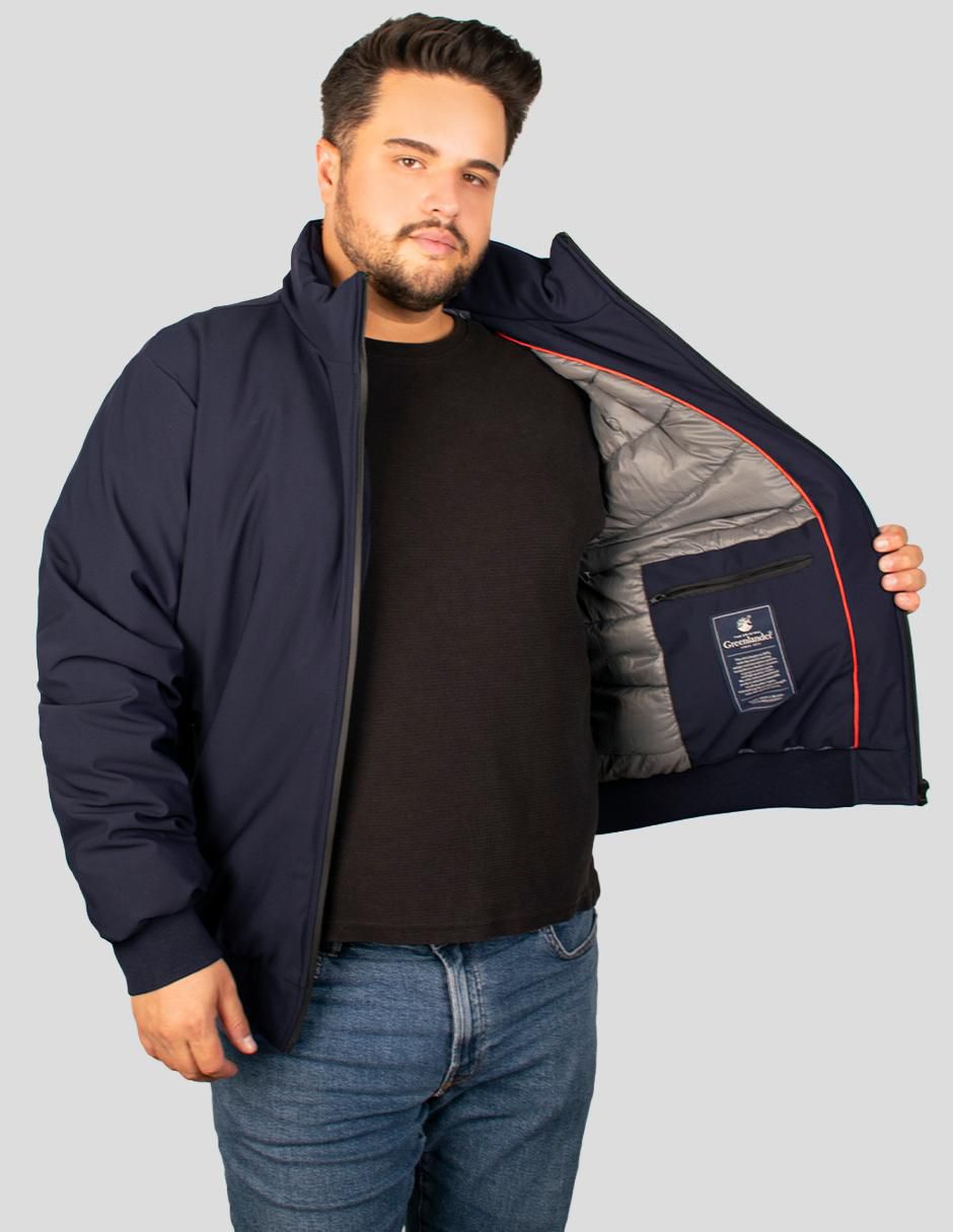 Chamarra bomber con bolsillos para hombre 5