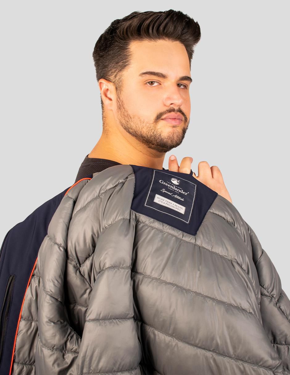 Chamarra bomber con bolsillos para hombre 3