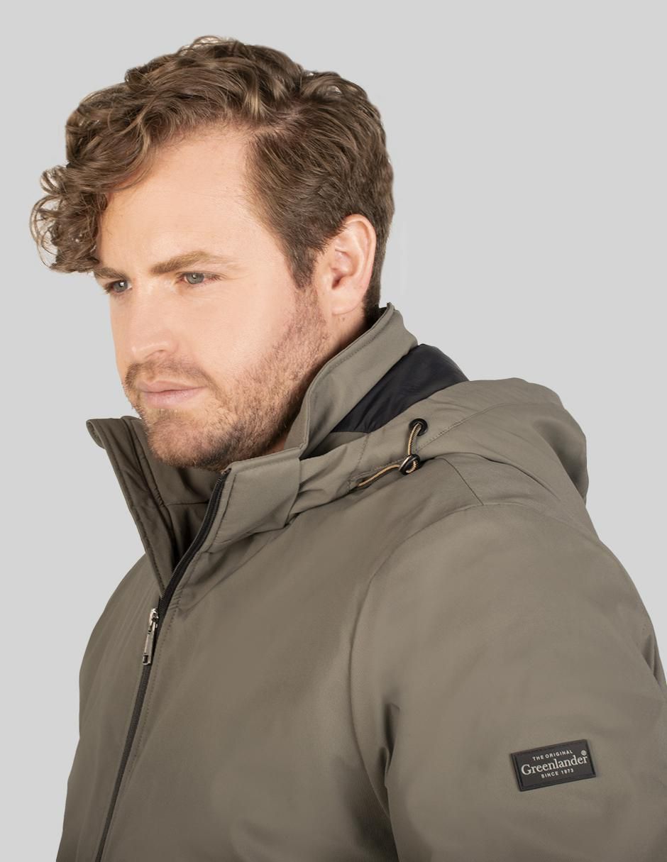 Chamarra bomber capucha desmontable para hombre 4
