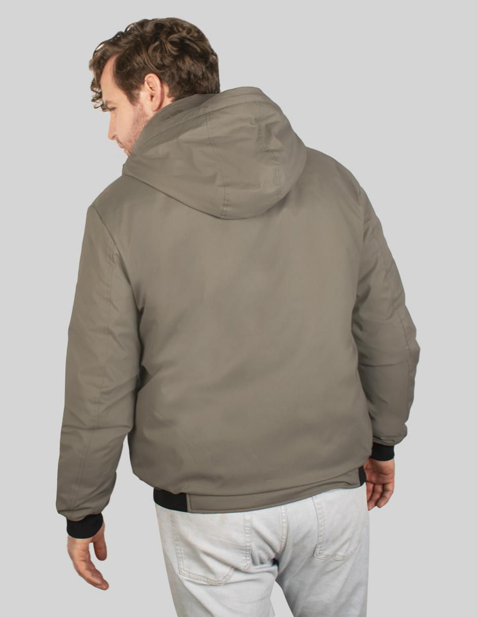 Chamarra bomber capucha desmontable para hombre 2