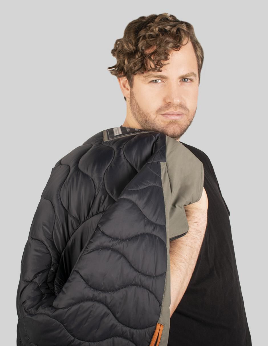 Chamarra bomber capucha desmontable para hombre 6