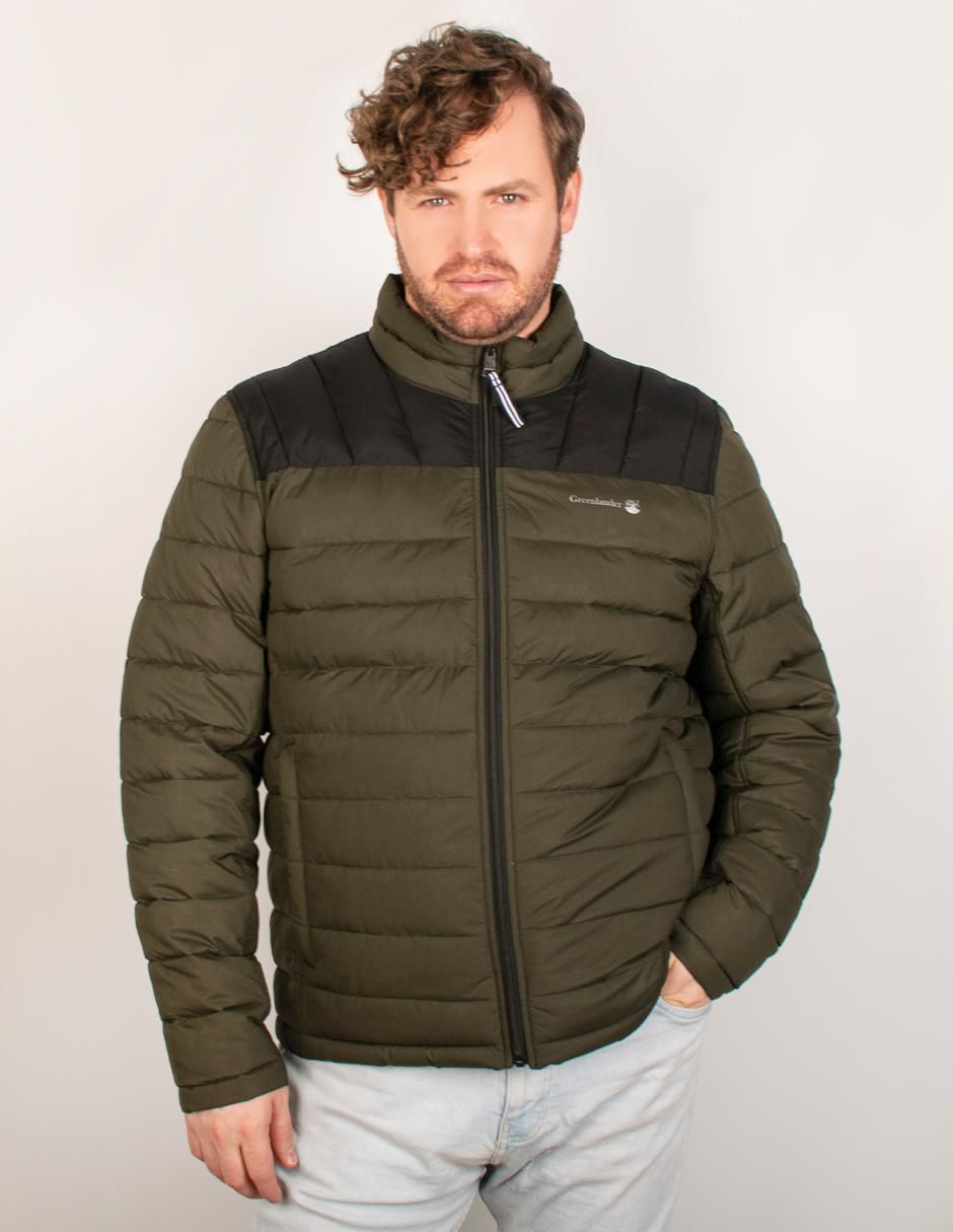 Chamarra capitonada reversible para hombre