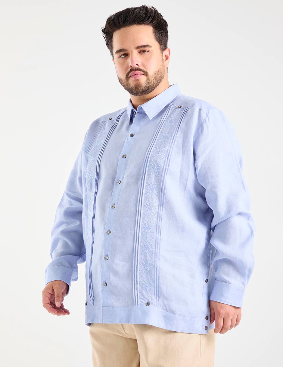 Guayabera manga larga ‡bito para hombre