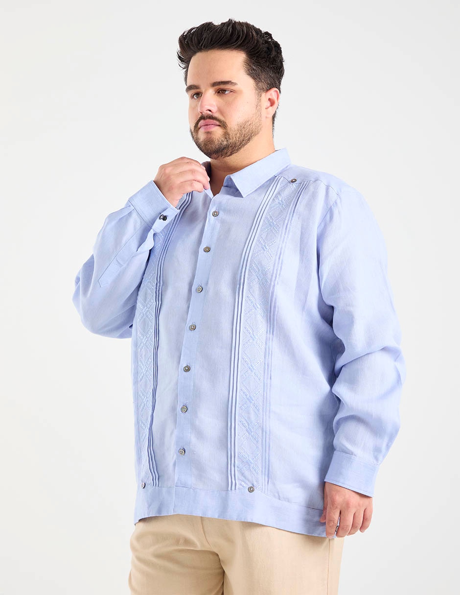 Guayabera manga larga ‡bito para hombre 3