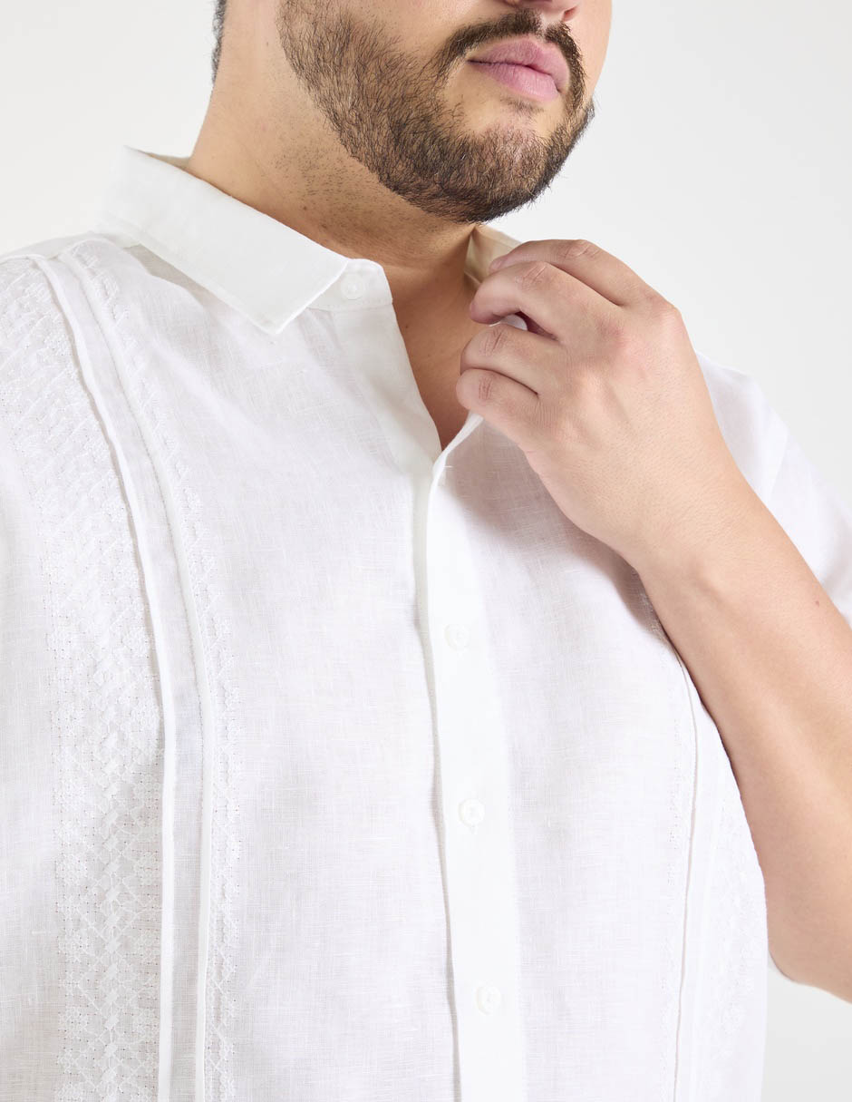 Guayabera manga corta ábito para hombre
