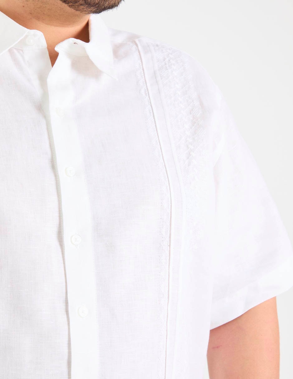 Guayabera manga corta ábito para hombre