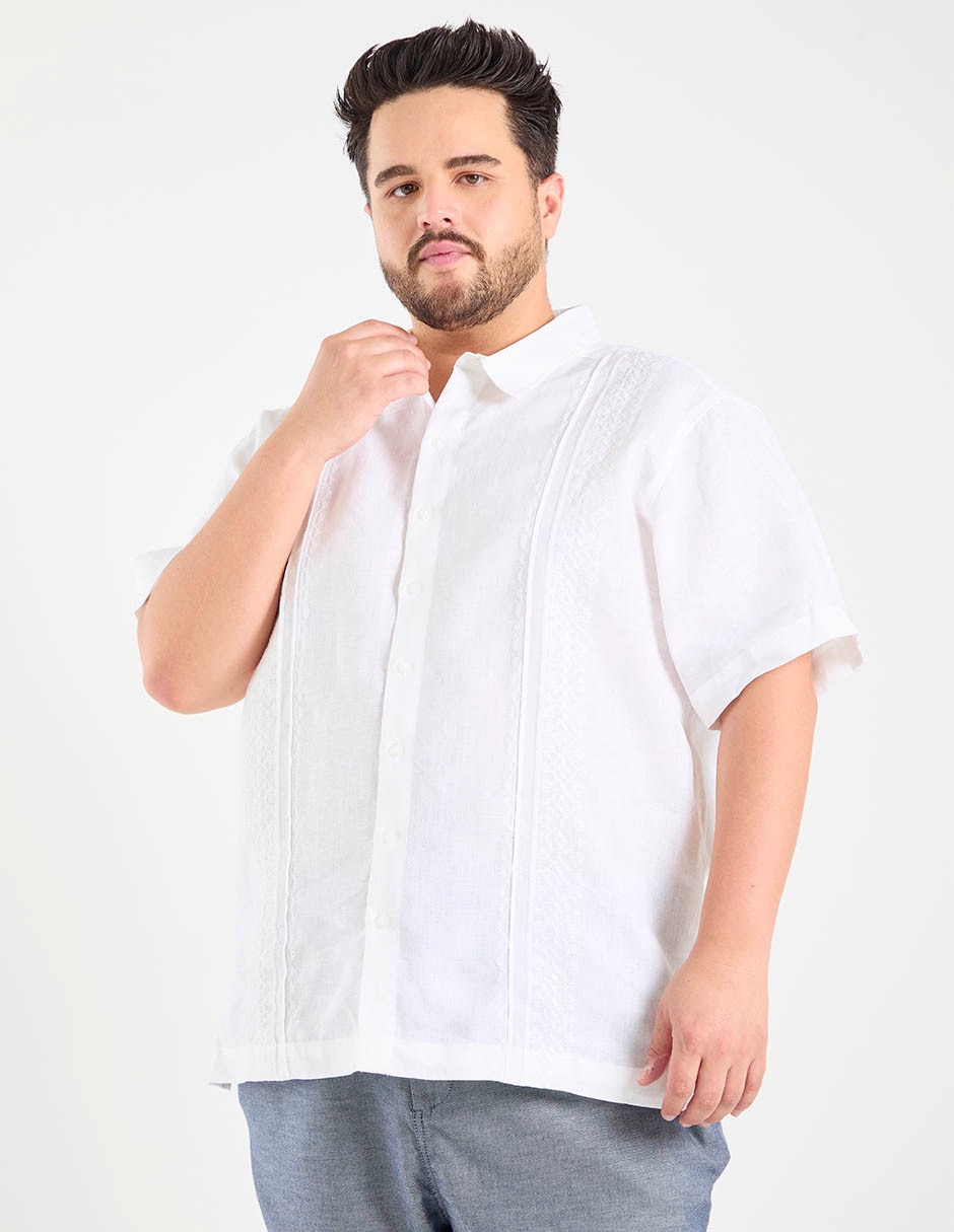 Guayabera manga corta ábito para hombre