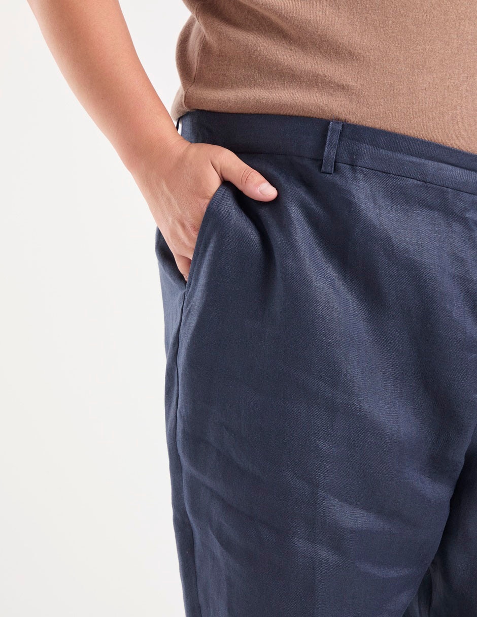 Pantalón casual relaxed amplio de algodón para hombre 3