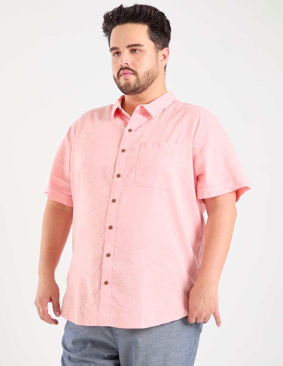 Camisa casual manga corta para hombre