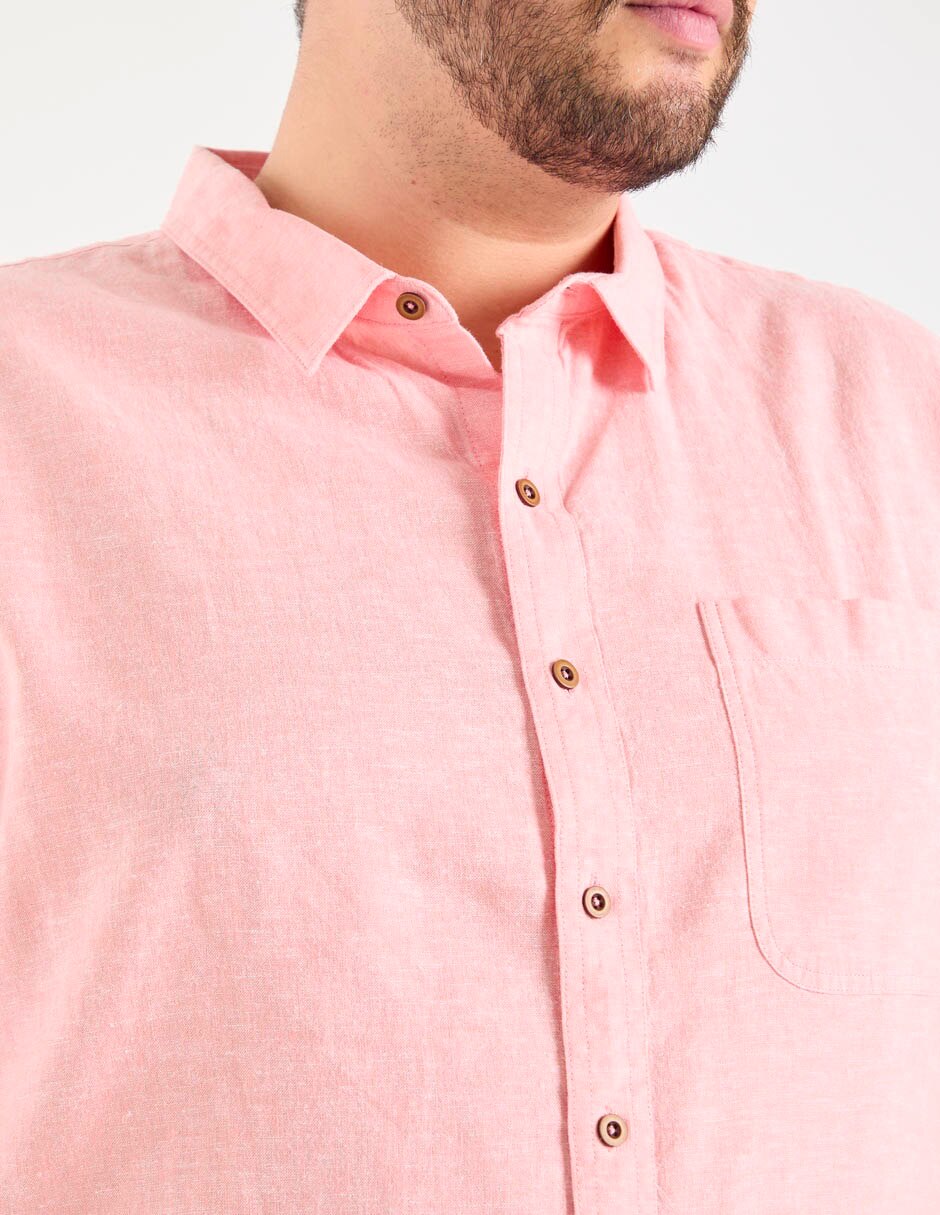 Camisa casual manga corta para hombre
