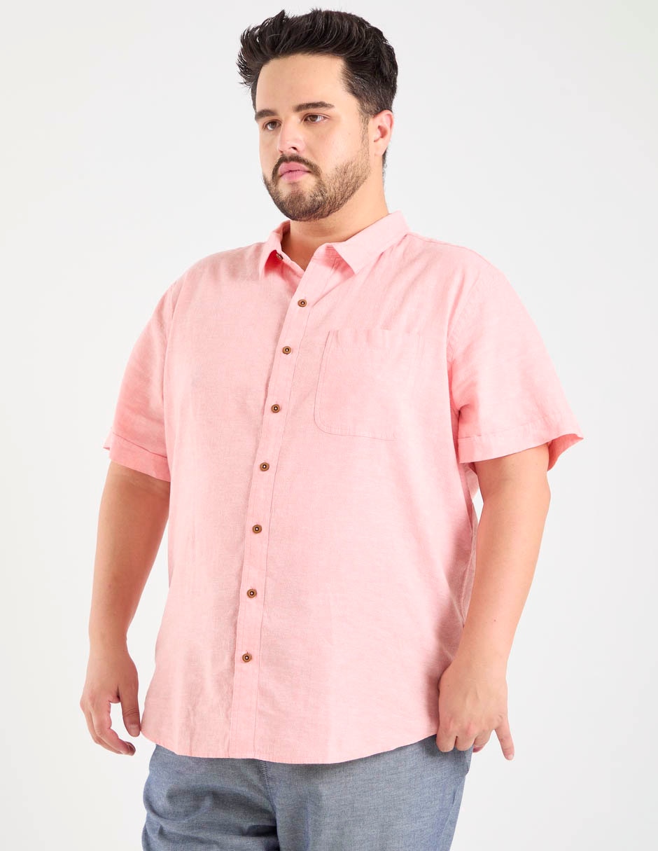 Camisa casual manga corta para hombre