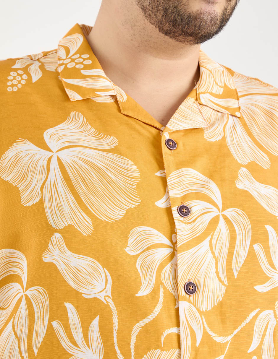 Camisa casual de algodón manga corta para hombre 4