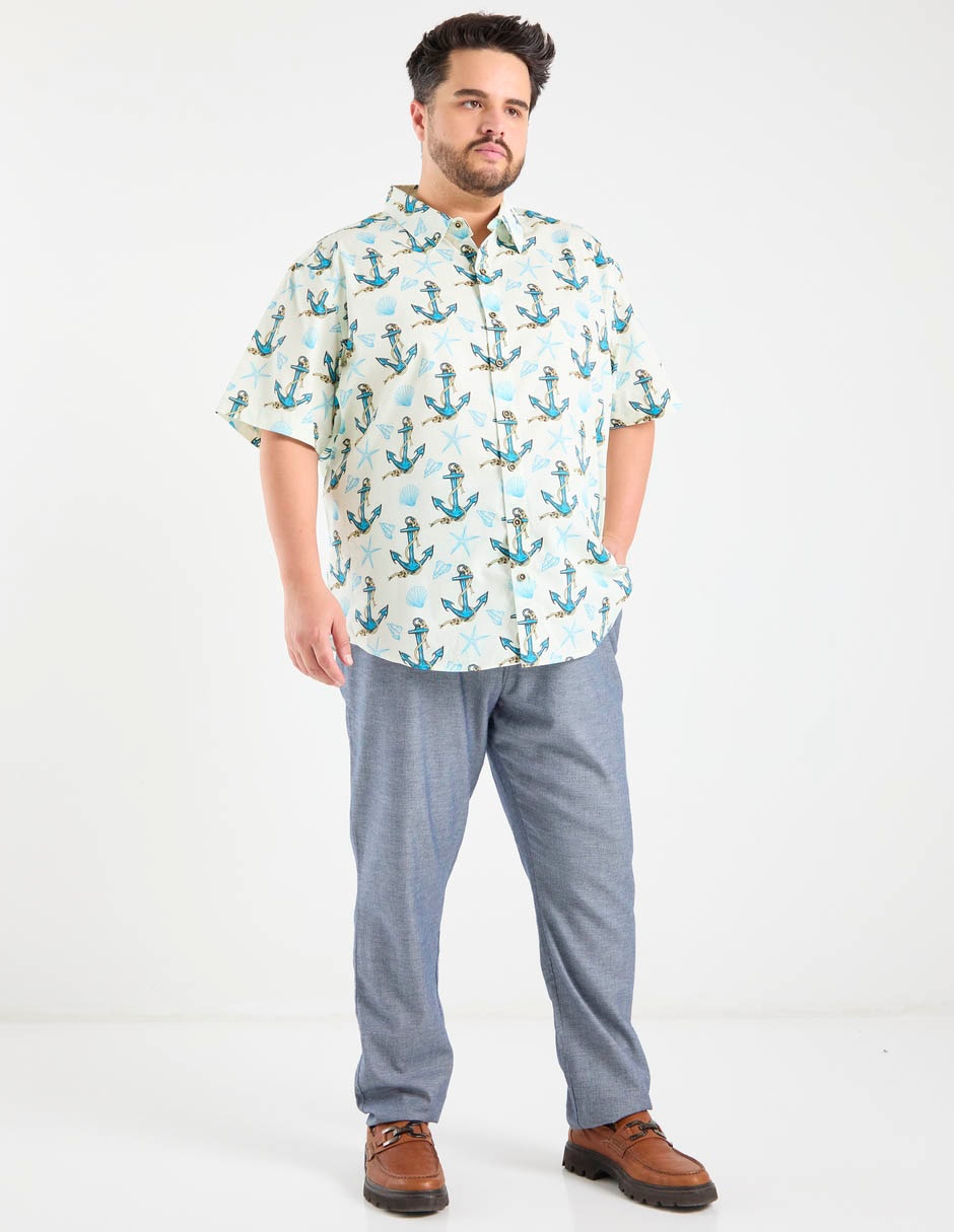 Camisa casual manga corta para hombre 3