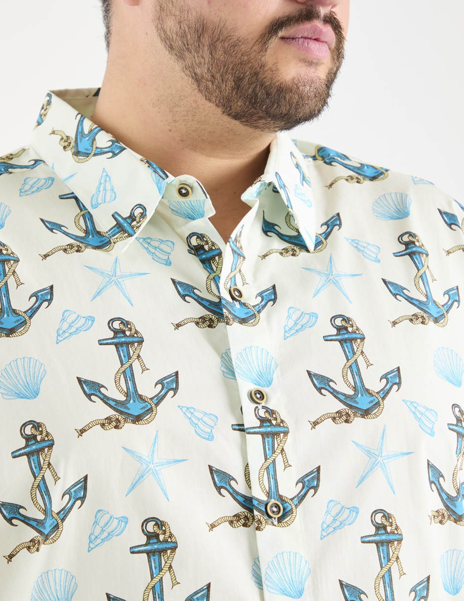 Camisa casual manga corta para hombre 4